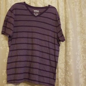 Purple striped tee